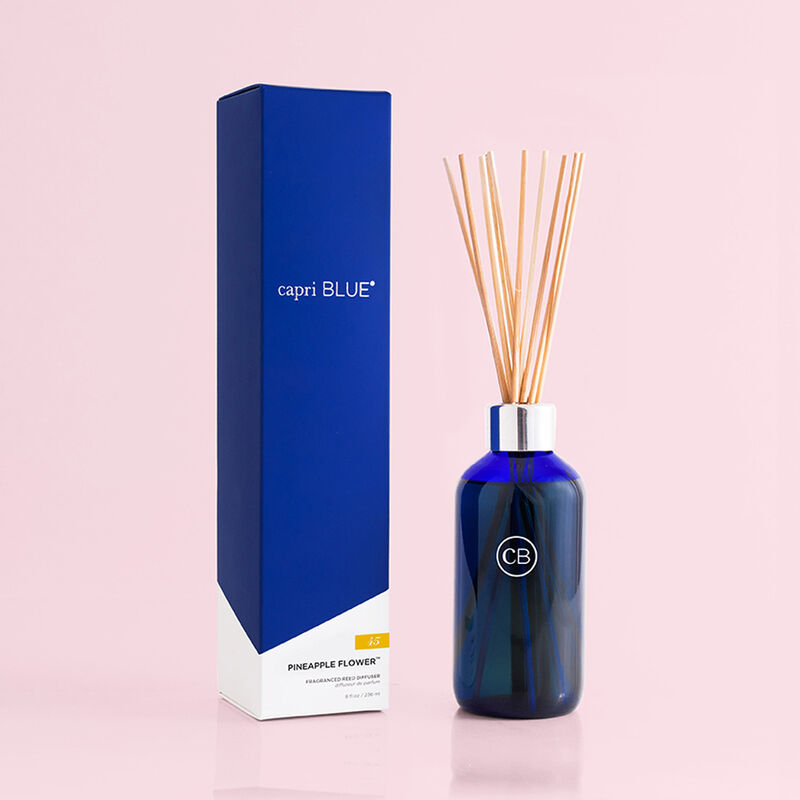 Capri Blue Pineapple Flower Reed Diffuser - rattan reeds and oil image number 0